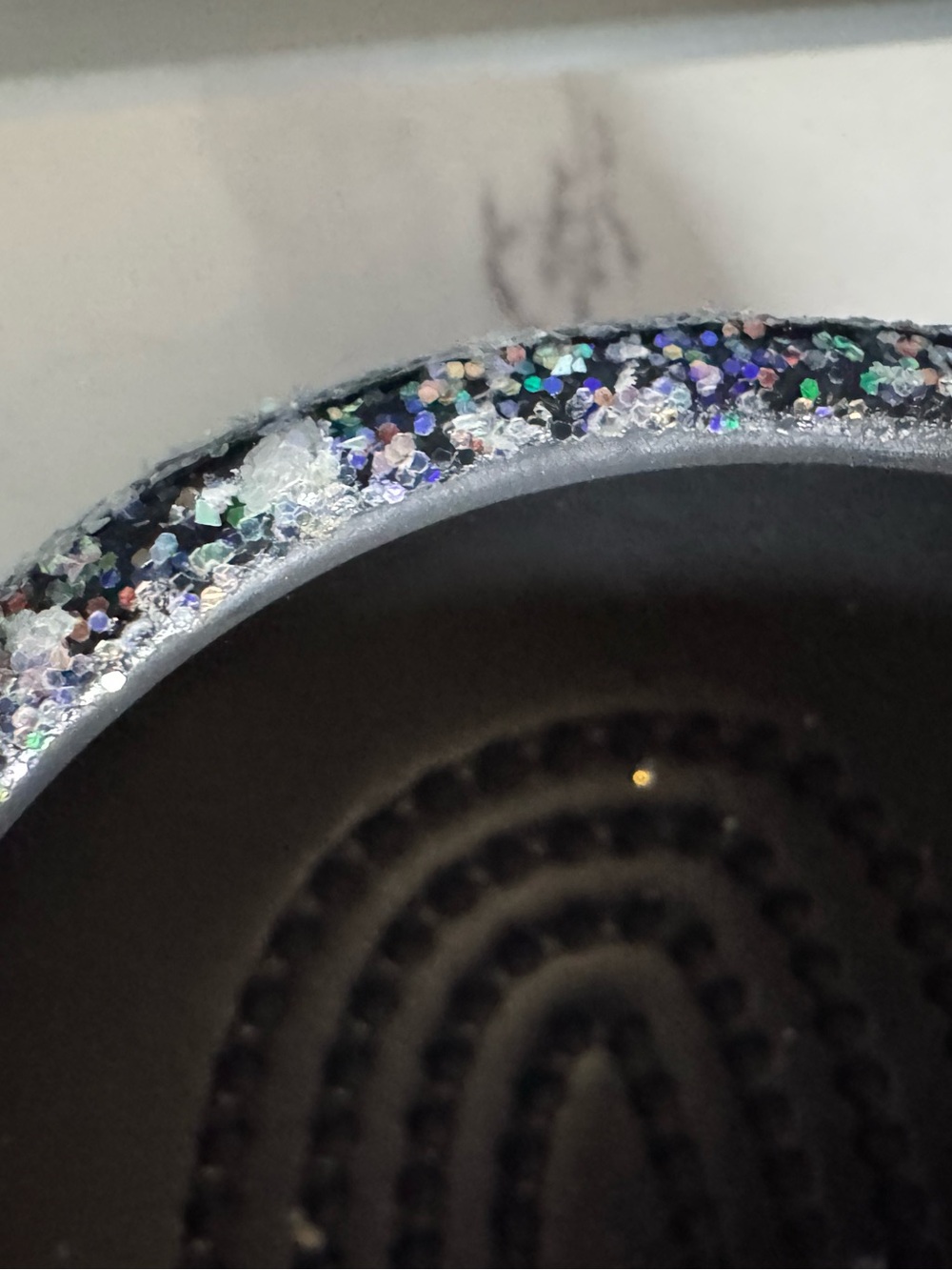 Crocs Glitter Clogs Silver Rainbow 🌈 Womens 8 Sparkle Casual Comfort - Picture 8 of 13